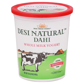 Desi Fresh Foods Desi Natural Dahi Whole Milk Yogurt - 2 LB