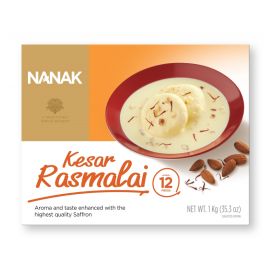 Nanak Rasmalai Kesar - 12 pcs